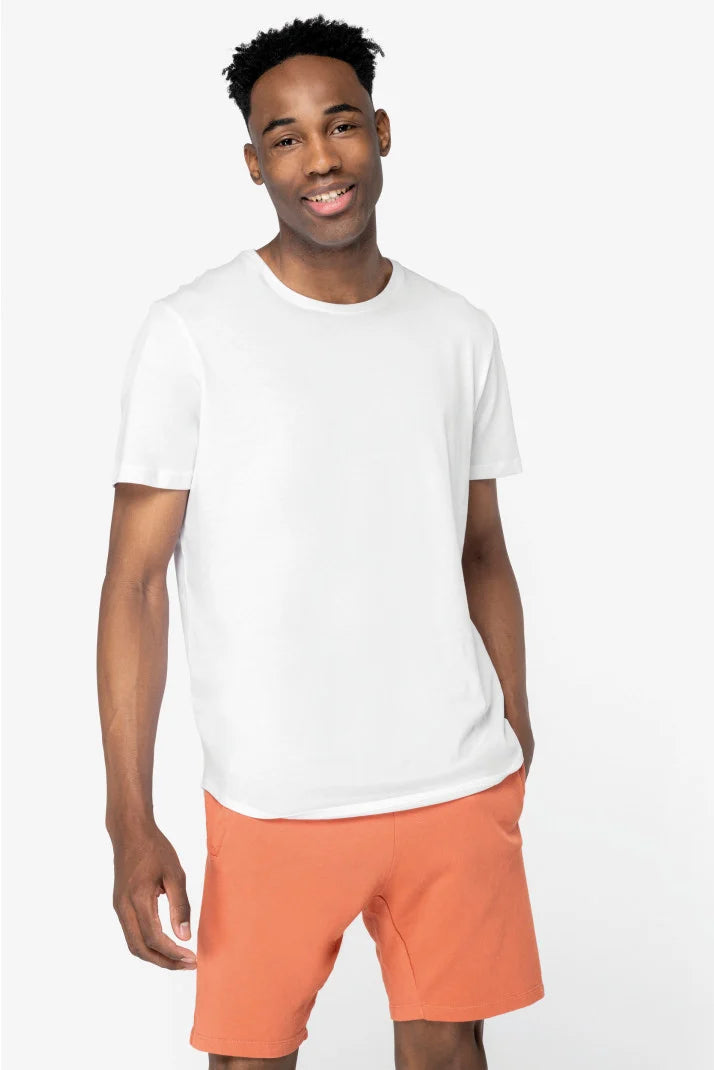 T-shirt Blanc impression Quadri