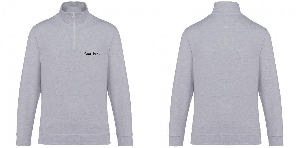 K478 - Sweat-shirt col zippé homme