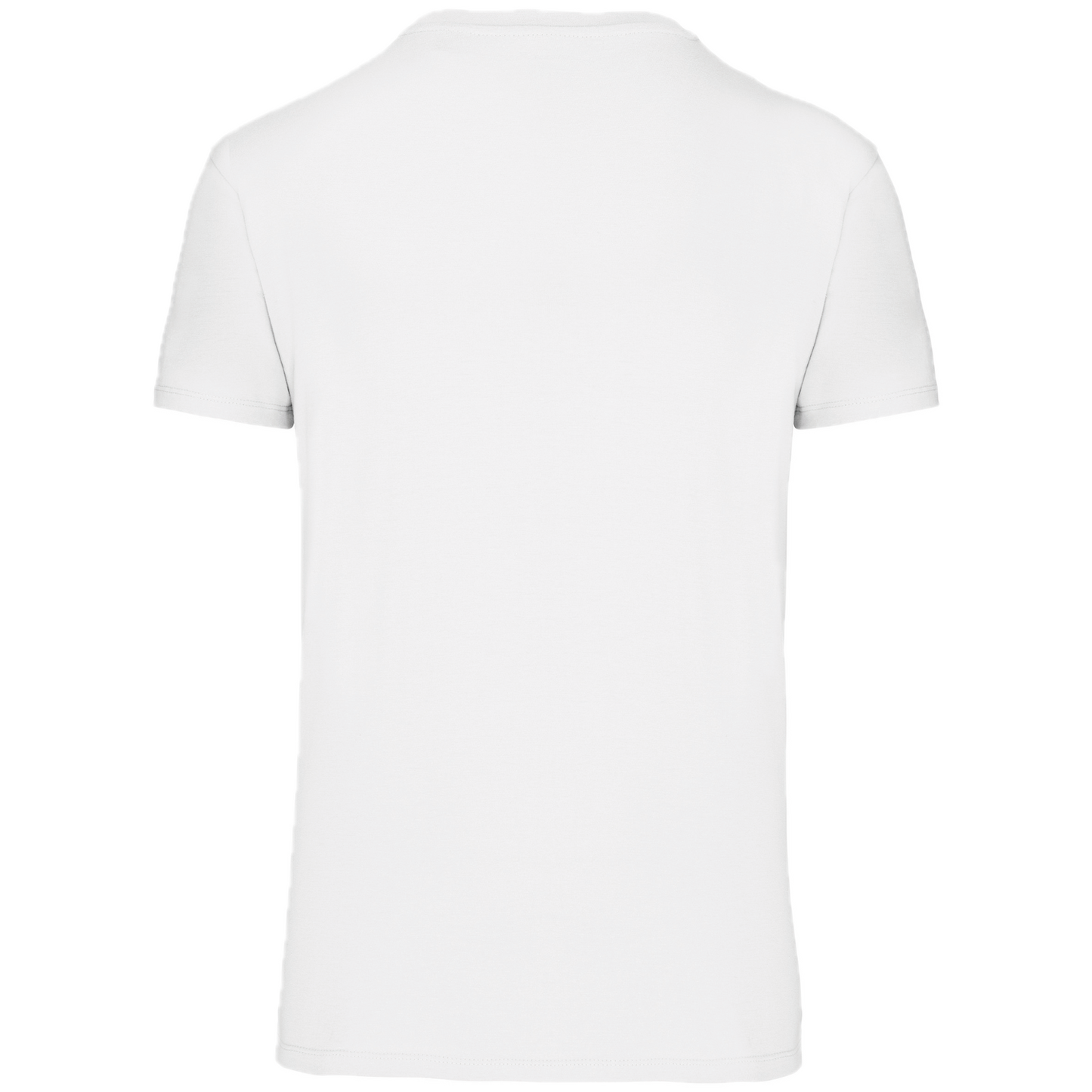 T-shirt blanc Eco adult impression quadri Dos