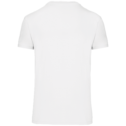 T-shirt blanc adult impression quadri devant et Dos