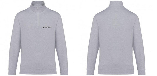 K478 - Sweat-shirt col zippé homme