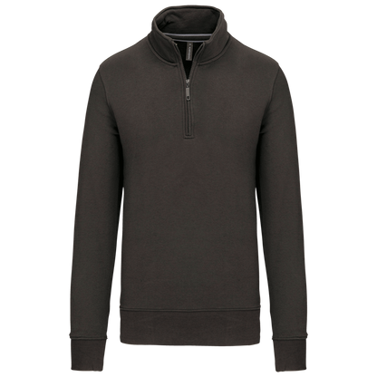 K487 - Sweat-shirt col zippé homme