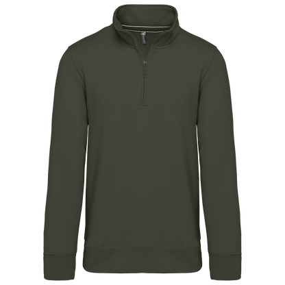 K487 - Sweat-shirt col zippé homme