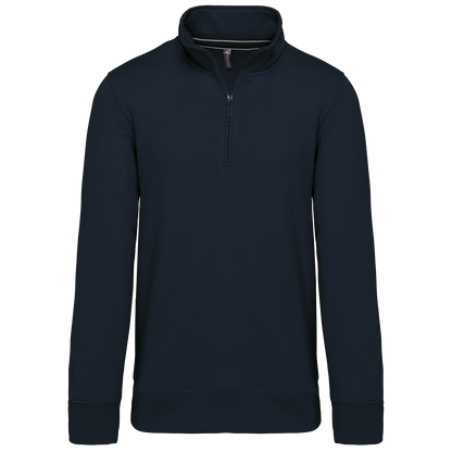 K487 - Sweat-shirt col zippé homme