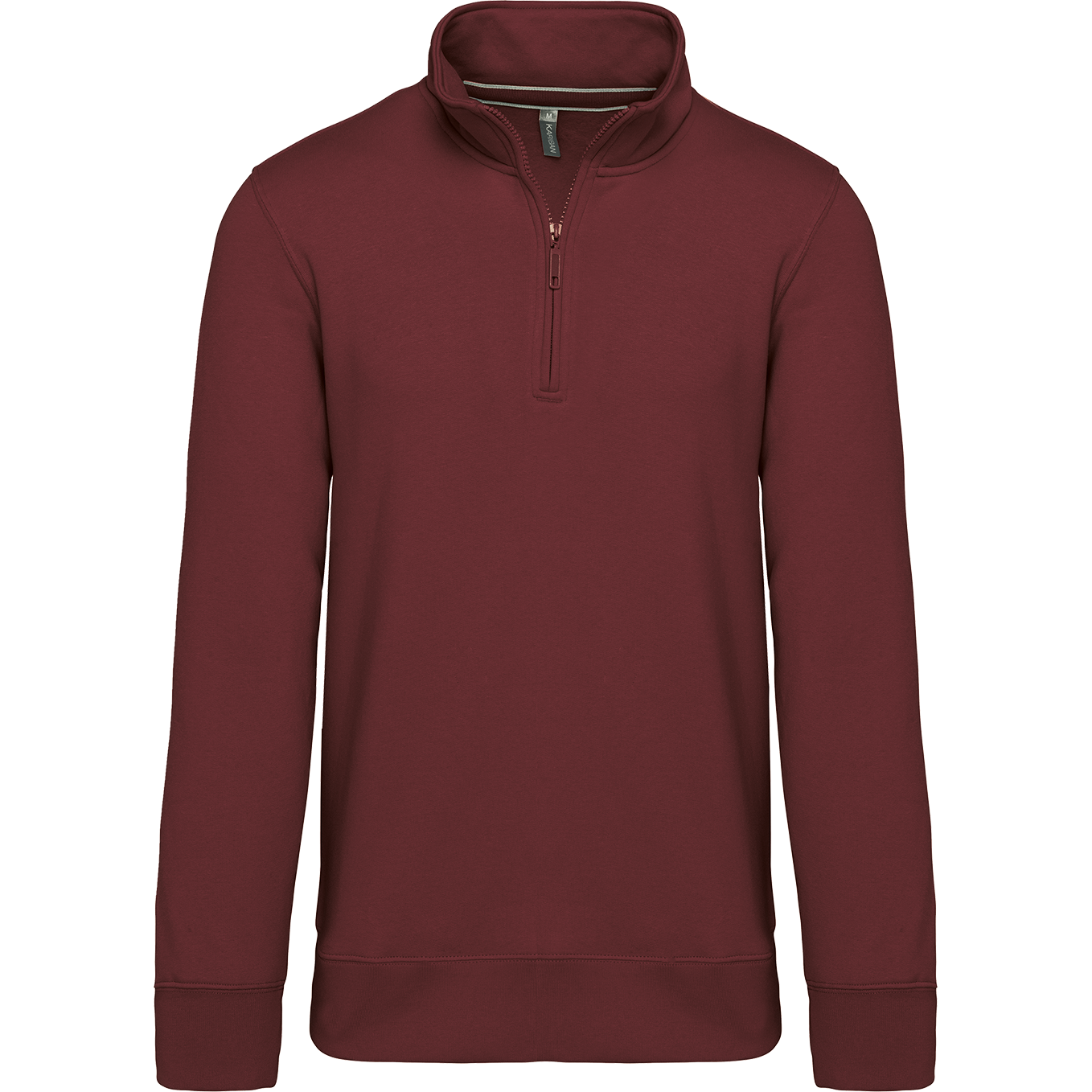 K487 - Sweat-shirt col zippé homme