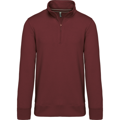 K487 - Sweat-shirt col zippé homme