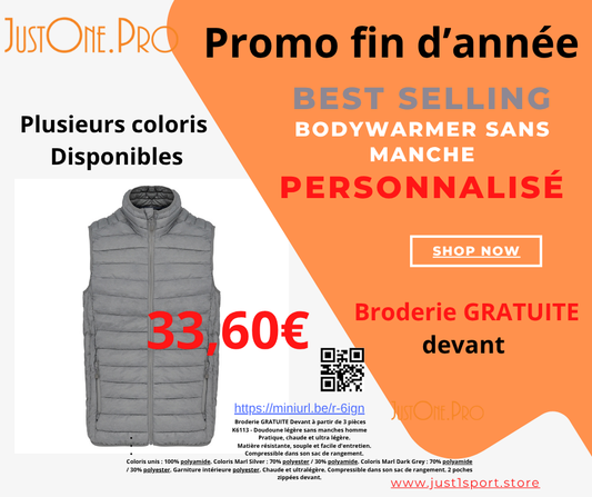 K6113 - Doudoune légère sans manches homme