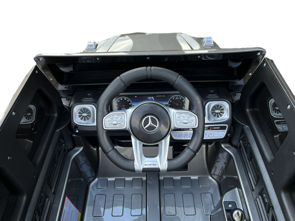 Mercedes G63, Voiture À Batterie Pour Enfants De 12 Volts, Pneus En Caoutchouc, Siège En Cuir Et Plus Encore !