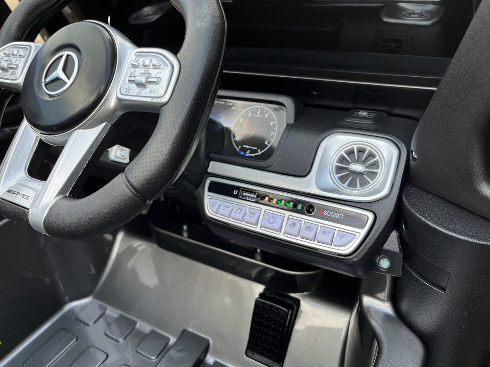 Mercedes G63, Voiture À Batterie Pour Enfants De 12 Volts, Pneus En Caoutchouc, Siège En Cuir Et Plus Encore !
