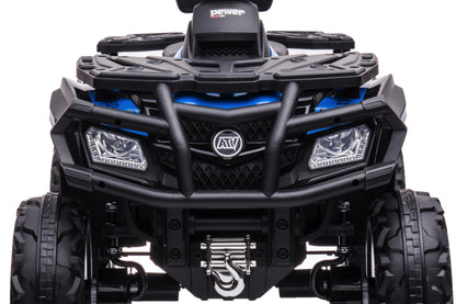 Quad Électrique Lithium 24 Volts, 4 Moteurs, Pneus En Caoutchouc, Siège En Cuir Et Plus Encore !