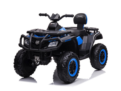 Quad Électrique Lithium 24 Volts, 4 Moteurs, Pneus En Caoutchouc, Siège En Cuir Et Plus Encore !